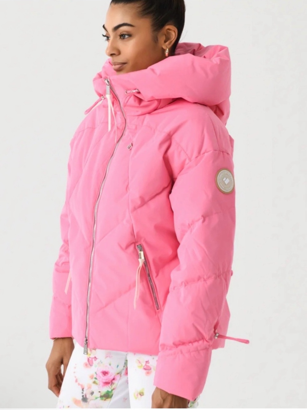 Obermeyer ventina down jacket pink